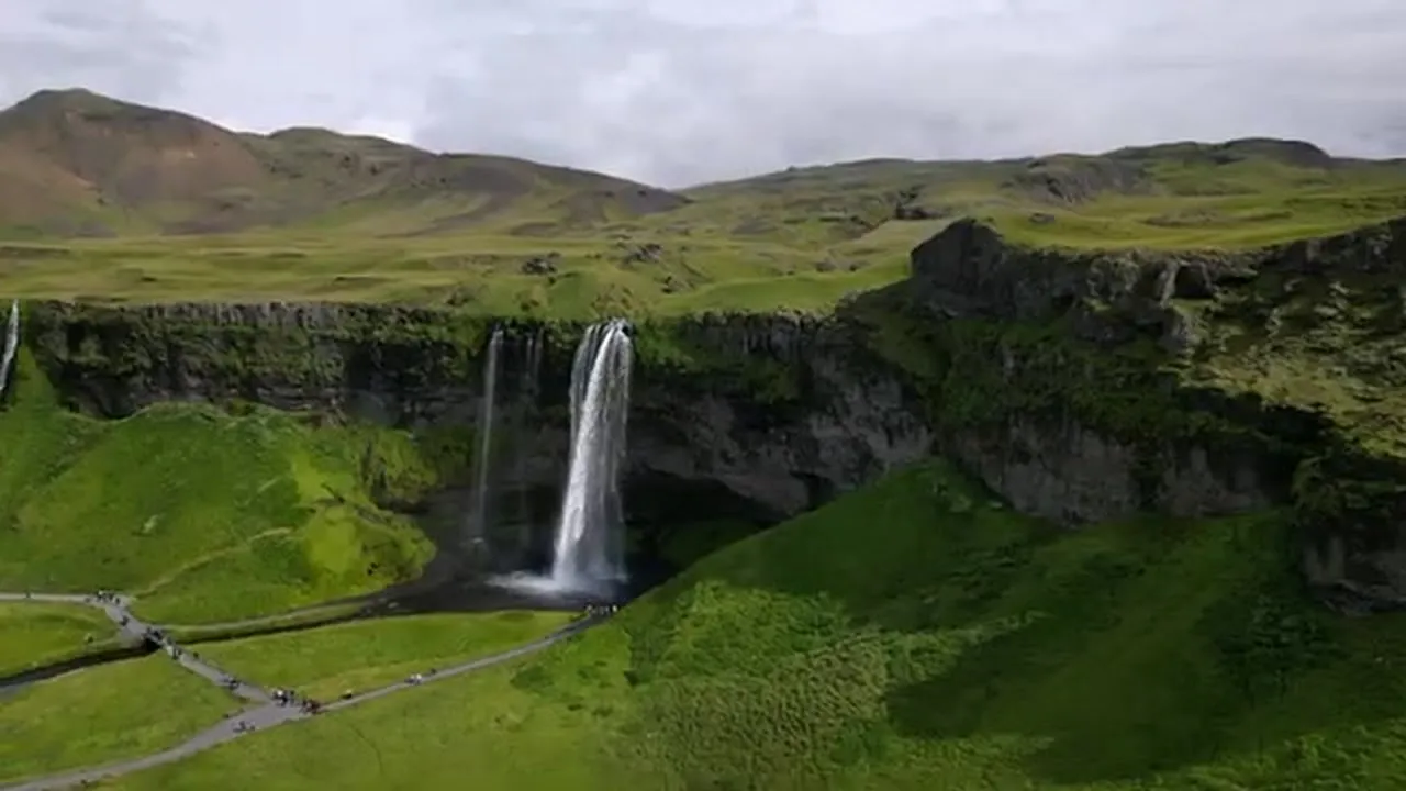 Islandia, trasa Golden Circle z lotu drona